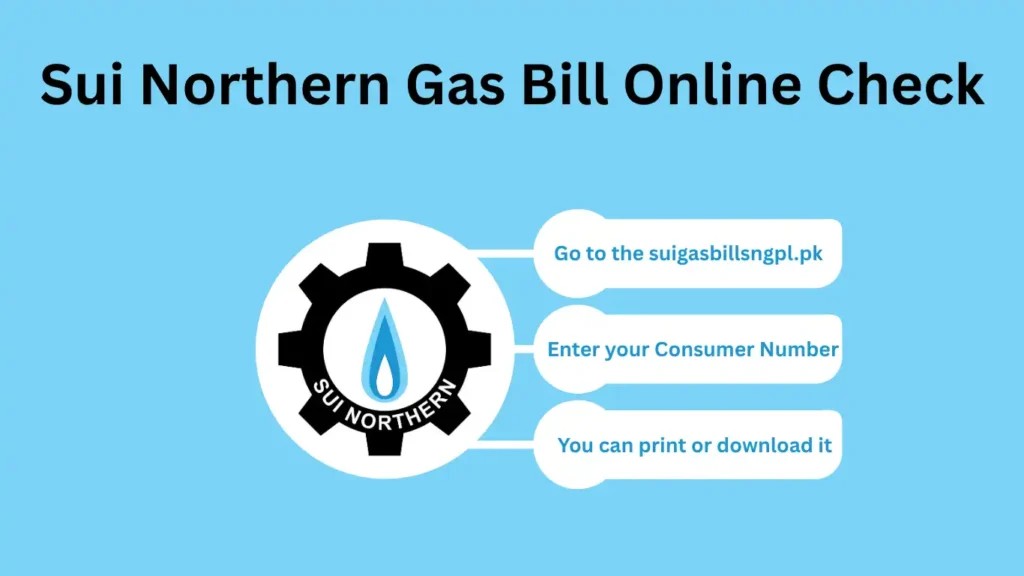 Sui Northern Gas Bill Online Check